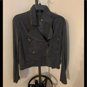 BLANK NYC Charcoal Suede Jacket